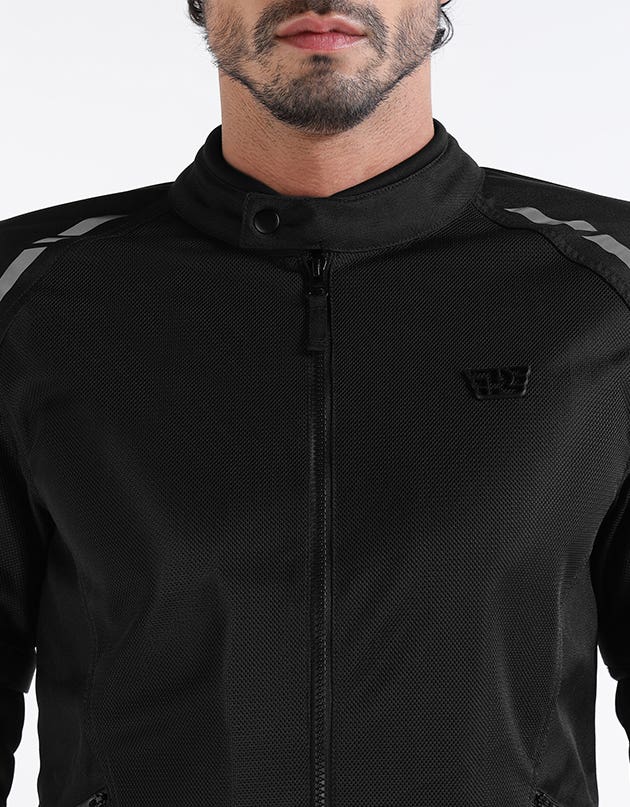 Royal Enfield Streetwind Eco 3 Riding Jacket in Red, Green and Grey