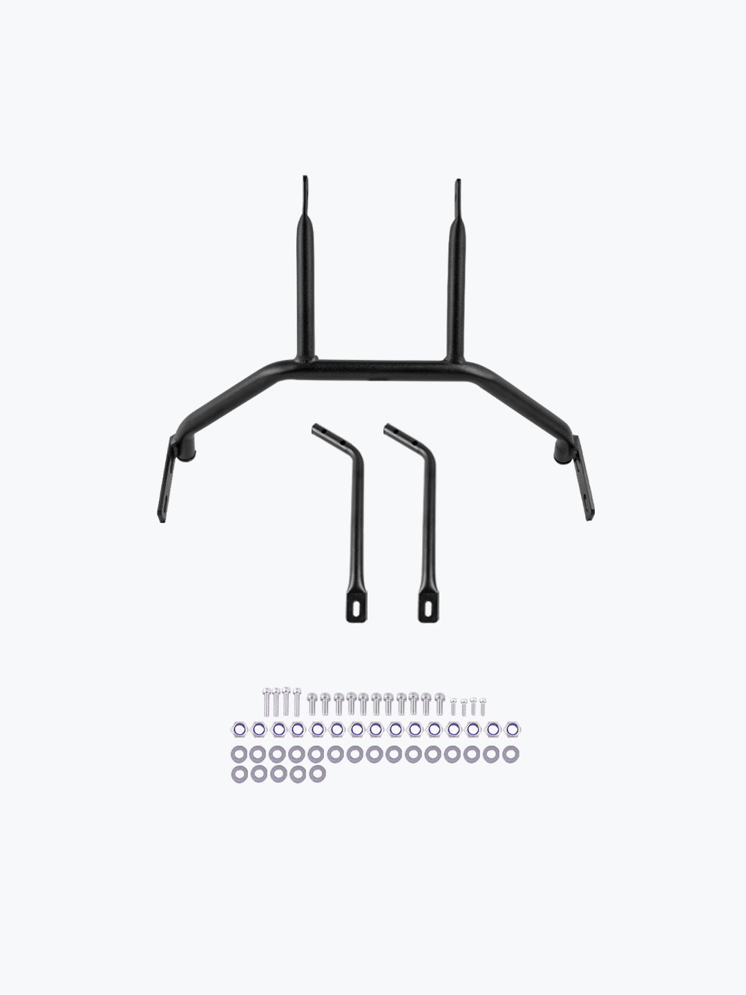 Legundary Custom Himalayan 411 Fort Knox Side Box Bolt-On Mounts Black Mild Steel Pannier Brackets