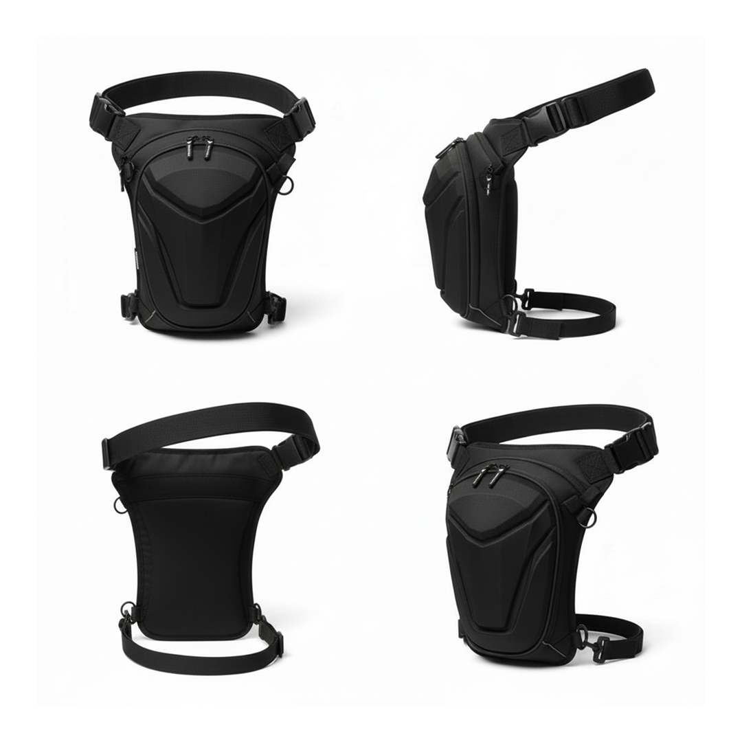 Vantora ARC 4-in-1 Travel Bag Convertible Crossbody Sling Thigh Bag Waist Pouch and Motorcycle Tank Bag