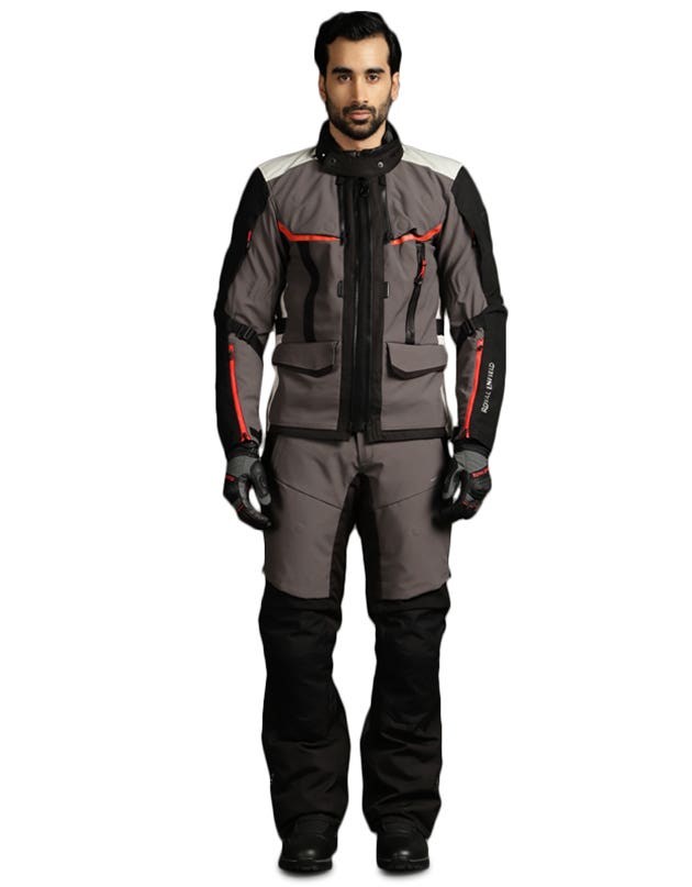 Royal Enfield Darcha Pro Class AA Riding Jacket in Black and Grey