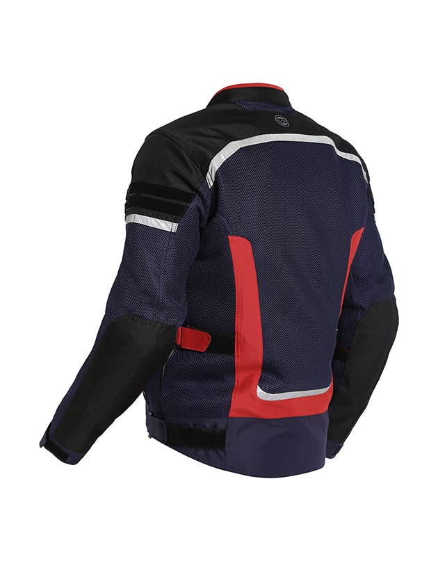 Royal Enfield Windfarer V2 Riding Jacket in Green Black and Blue