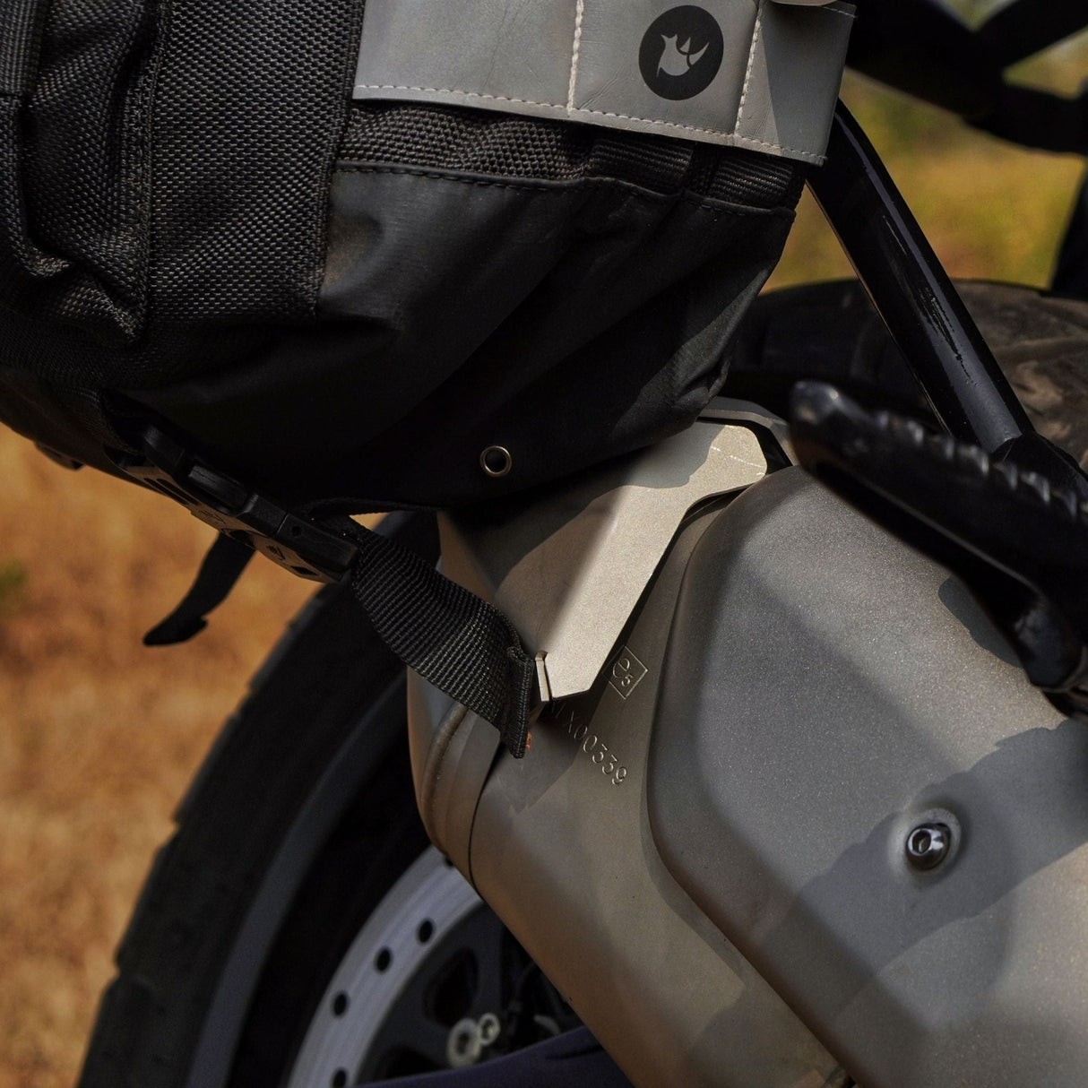 Auto Engina Heat Shield Extender for Royal Enfield Guerrilla 450 Exhaust and Saddle Bag Protection