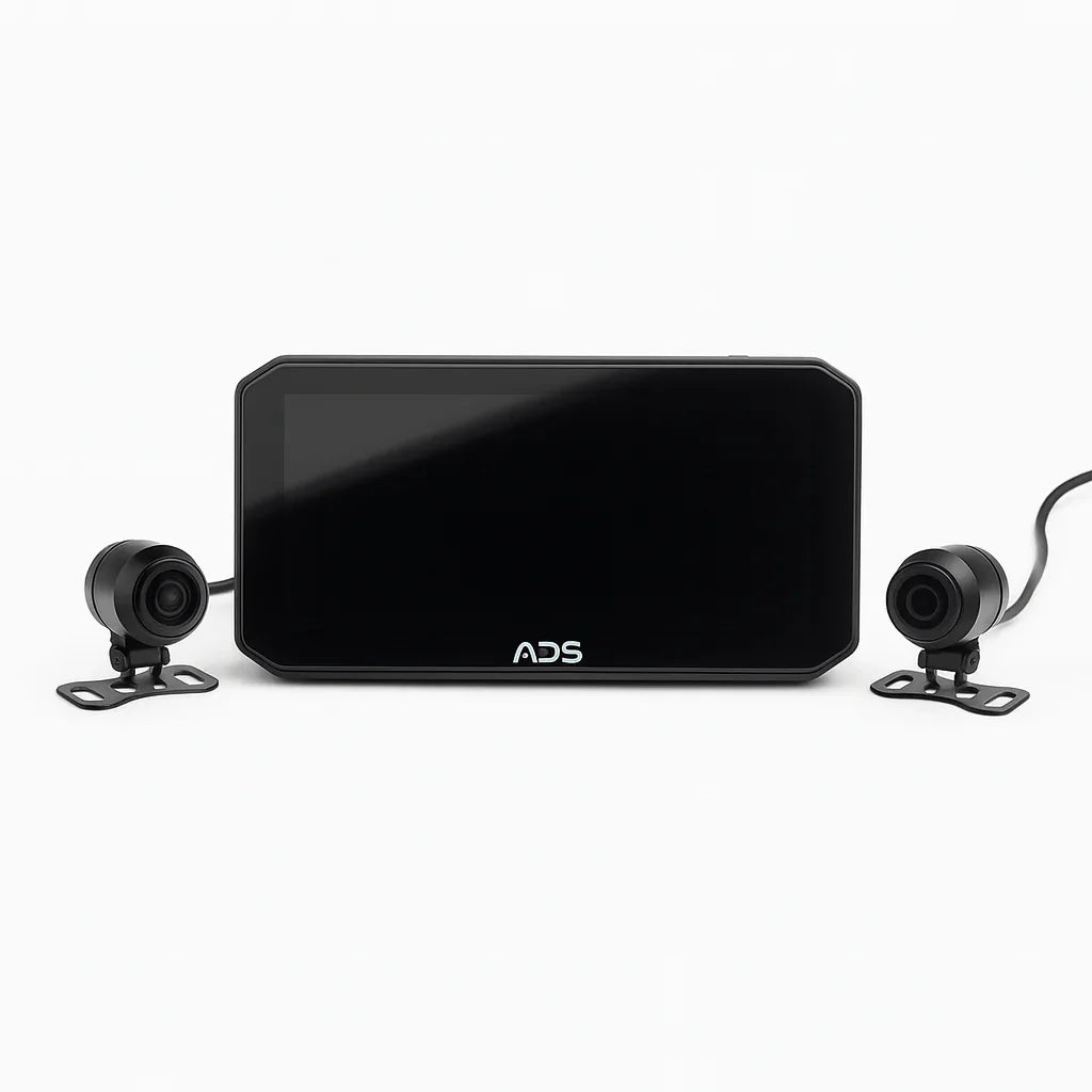 ADS ROVER Pro 6.25 inch Motorcycle CarPlay Android Auto Display with Dual 2K Cameras