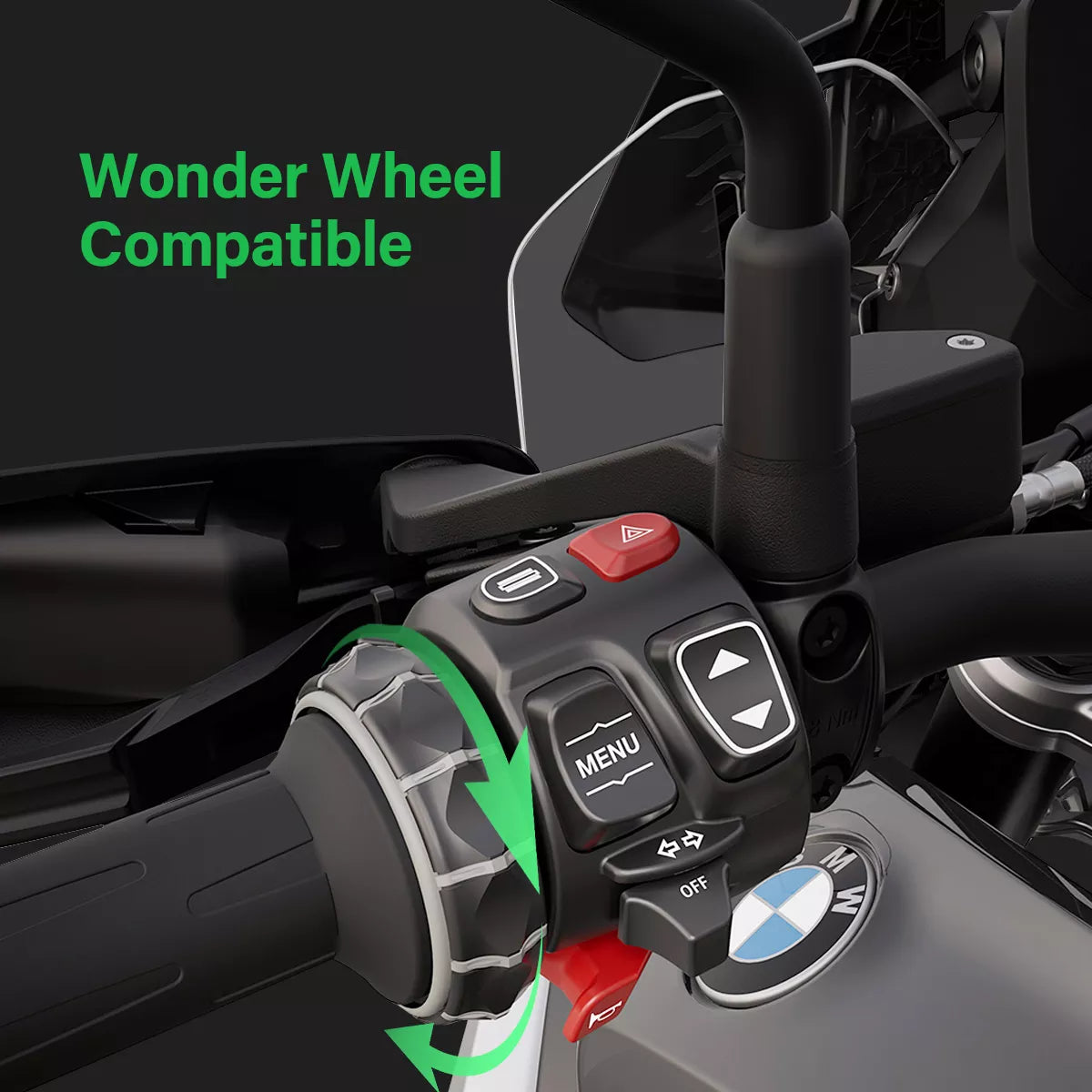 BMW motorcycle CarPlay display BM6 Wonder Wheel compatible