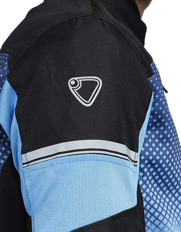 Royal Enfield High Street Eco CE L2 Riding Jacket in Blue and Grey