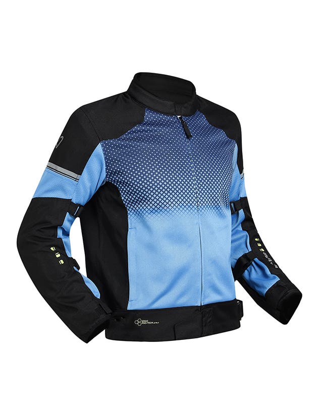 Royal Enfield High Street Eco CE L2 Riding Jacket in Blue and Grey