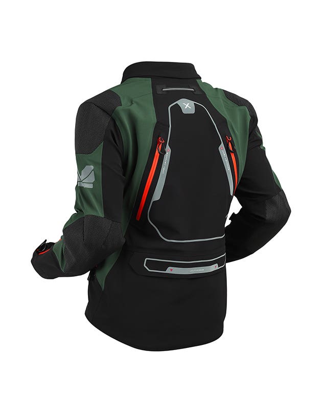 Royal Enfield Streetwind Eco 2 Riding Jacket in Yellow Navy and Olive