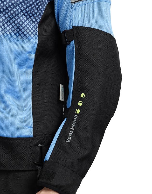 Royal Enfield High Street Eco CE L2 Riding Jacket in Blue and Grey