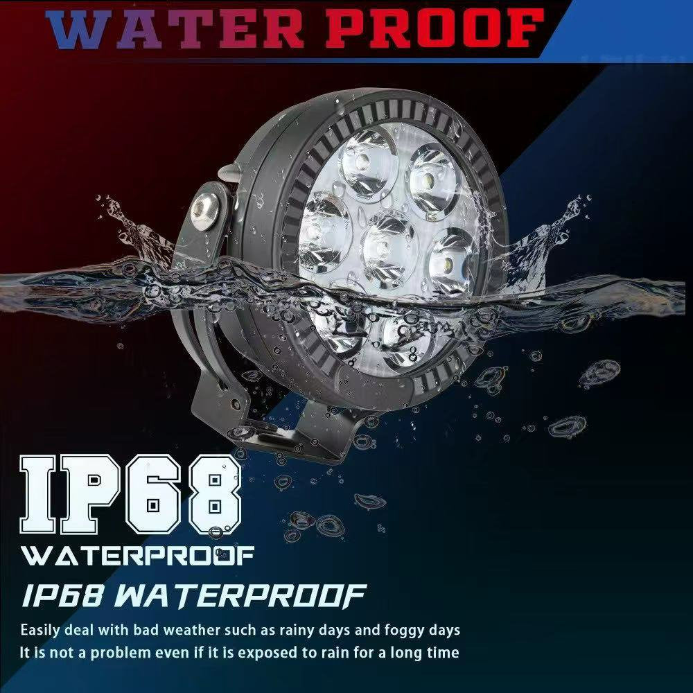 LBC Moto P150S 110W motorcycle auxiliary lights dual color LED fog lights 12000 lumens waterproof with relay switch mounts