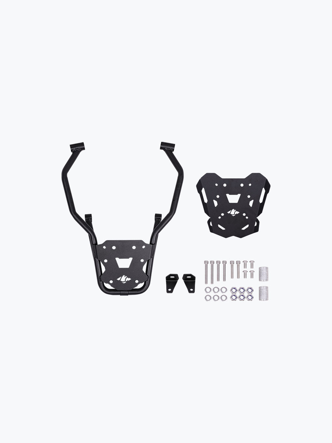 Legundary Custom KTM ADV 390 2025 gopher luggage carrier black mild steel rear rack touring support