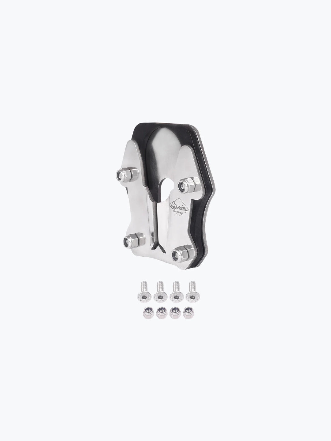 Legundary Custom KTM Adventure 390 Calx side stand base CNC aluminium foot extension plate stable parking support