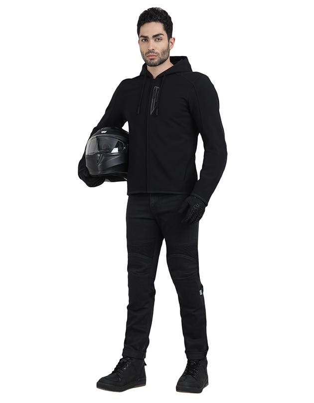 Royal Enfield Urbanite Class A Riding Sweatshirt in Black and Olive