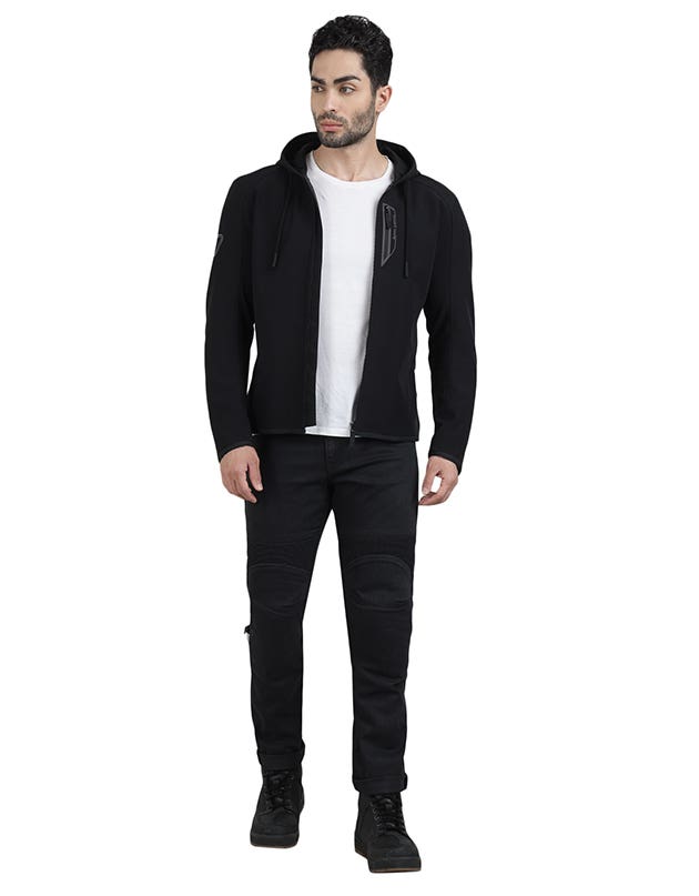 Royal Enfield Urbanite Class A Riding Sweatshirt in Black and Olive