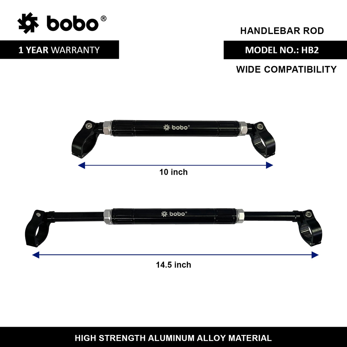 BOBO HB2 handlebar extension rod motorcycle accessory mount bar bike gps phone holder extension bracket