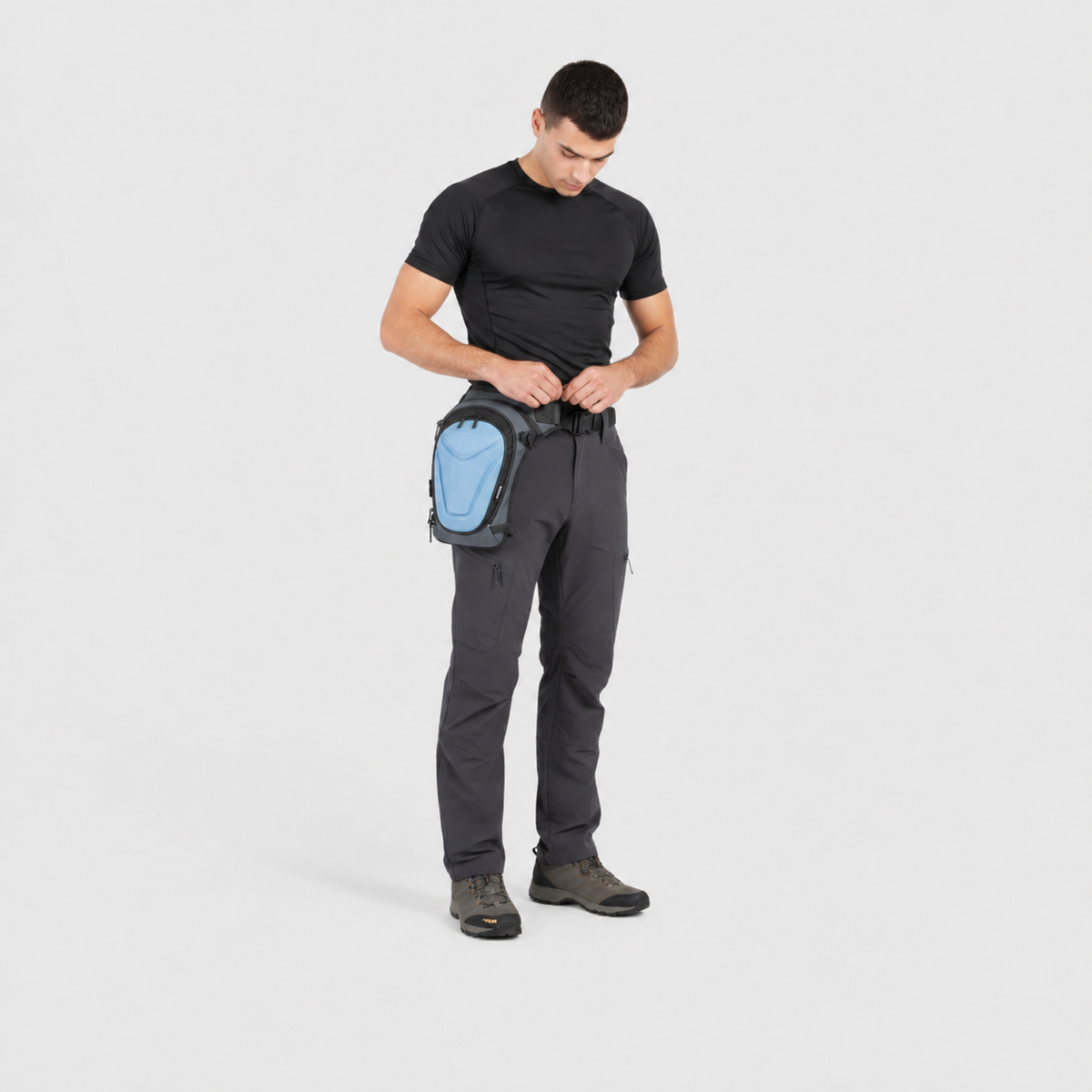 Vantora ARC 4-in-1 Travel Bag Convertible Crossbody Sling Thigh Bag Waist Pouch and Motorcycle Tank Bag