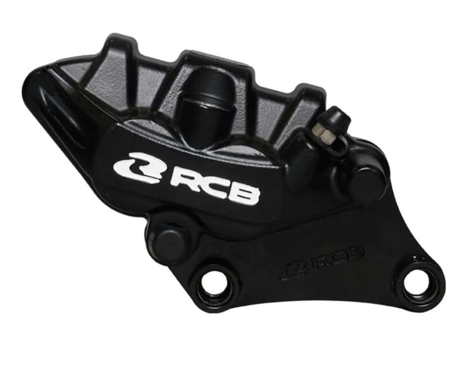 RCB E-Series front brake caliper 01BC080 in Black, Red, Grey and Silver