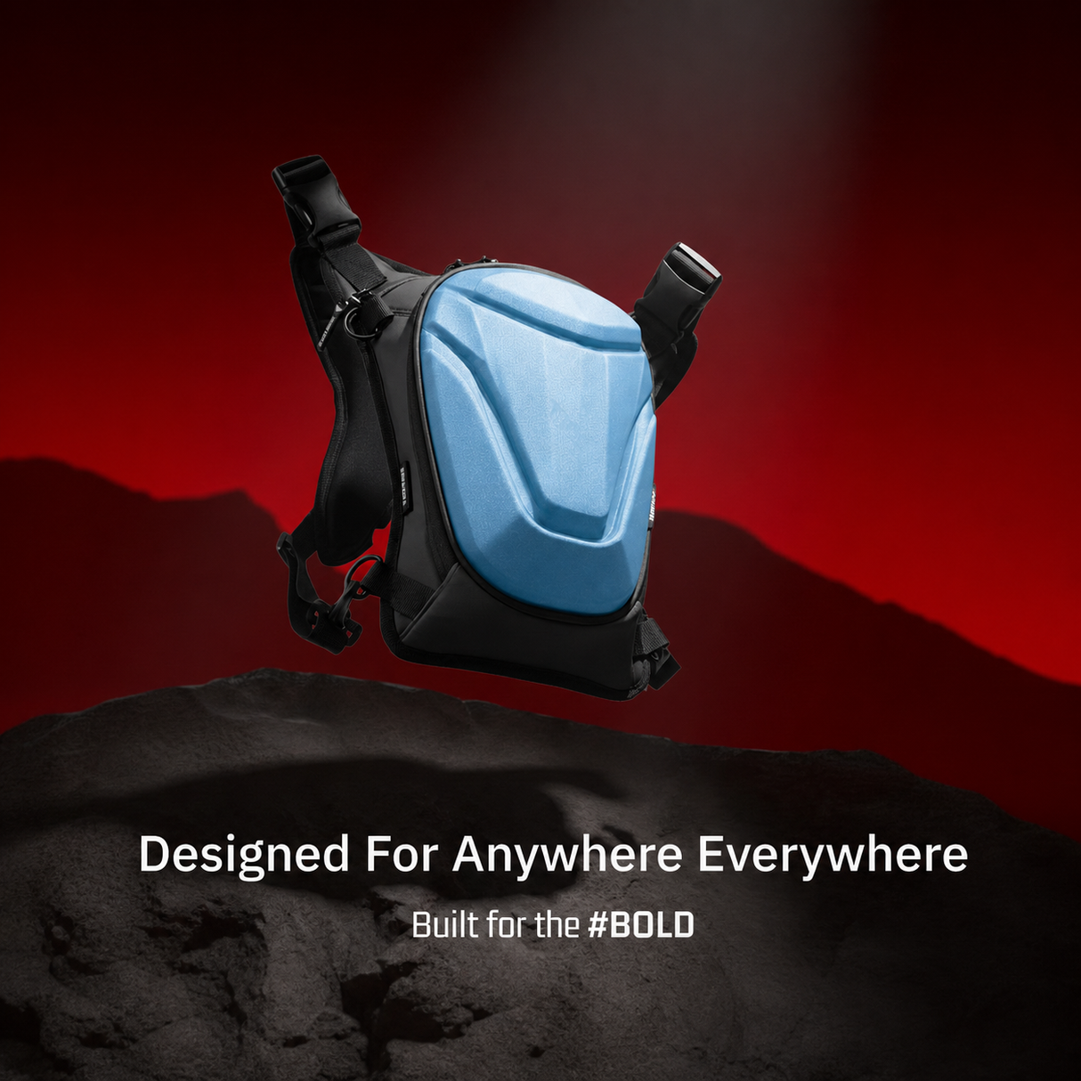 Vantora ARC 4-in-1 Travel Bag Convertible Crossbody Sling Thigh Bag Waist Pouch and Motorcycle Tank Bag