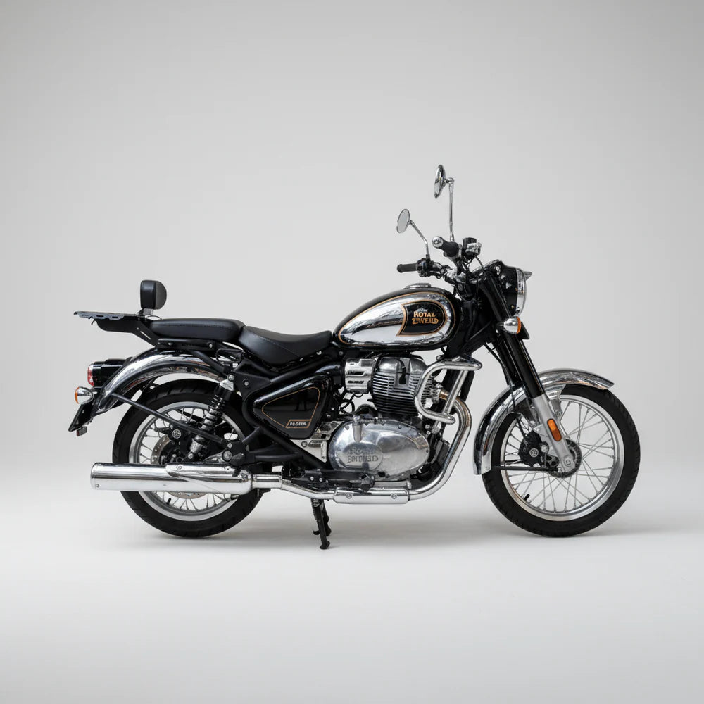 B-12 Bass Master stainless steel barrel exhaust for Royal Enfield Classic 650 motorcycle