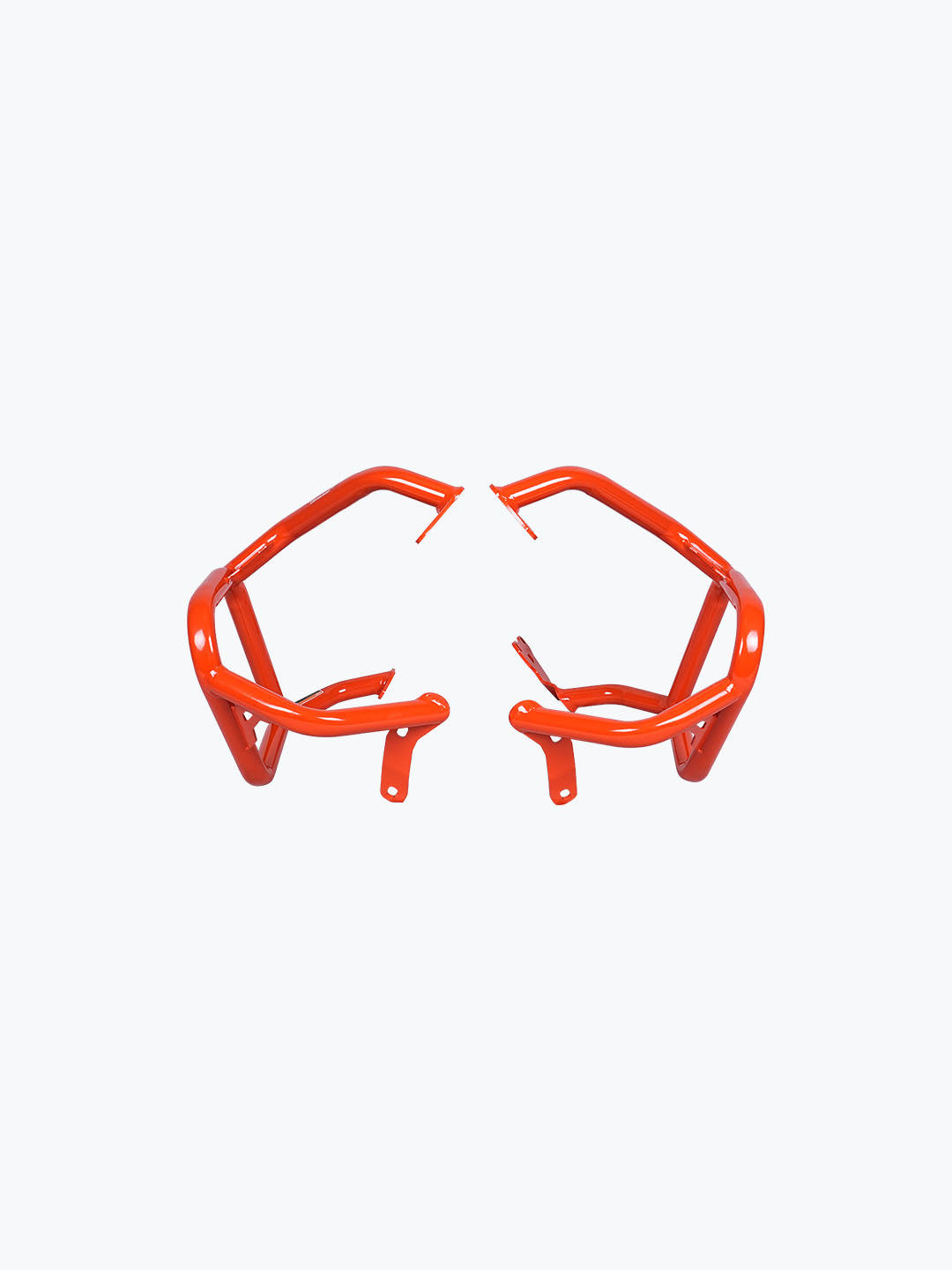 Legundary Custom KTM ADV 890 Bellator Lower Crash Guard Orange mild steel engine and chassis protection bar