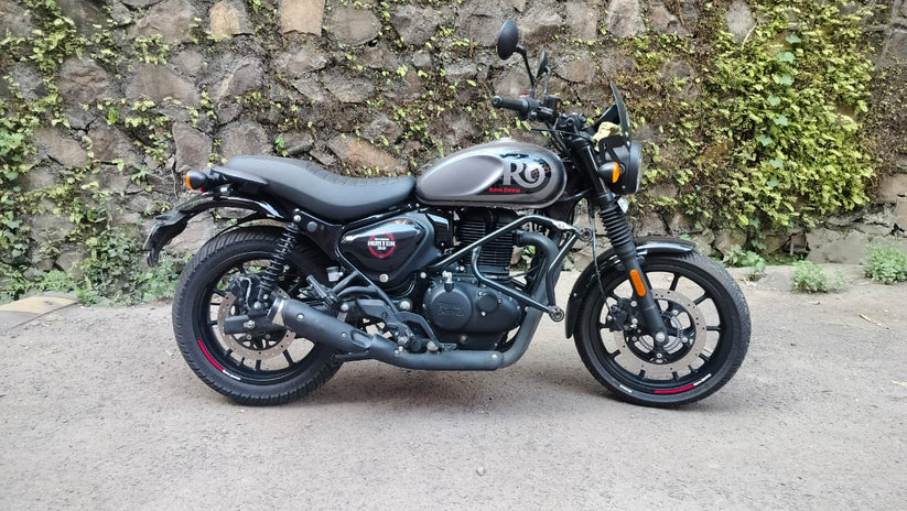 SS Motocorp Slip-On Exhaust for Royal Enfield Hunter 350 Performance Silencer with DB Killer