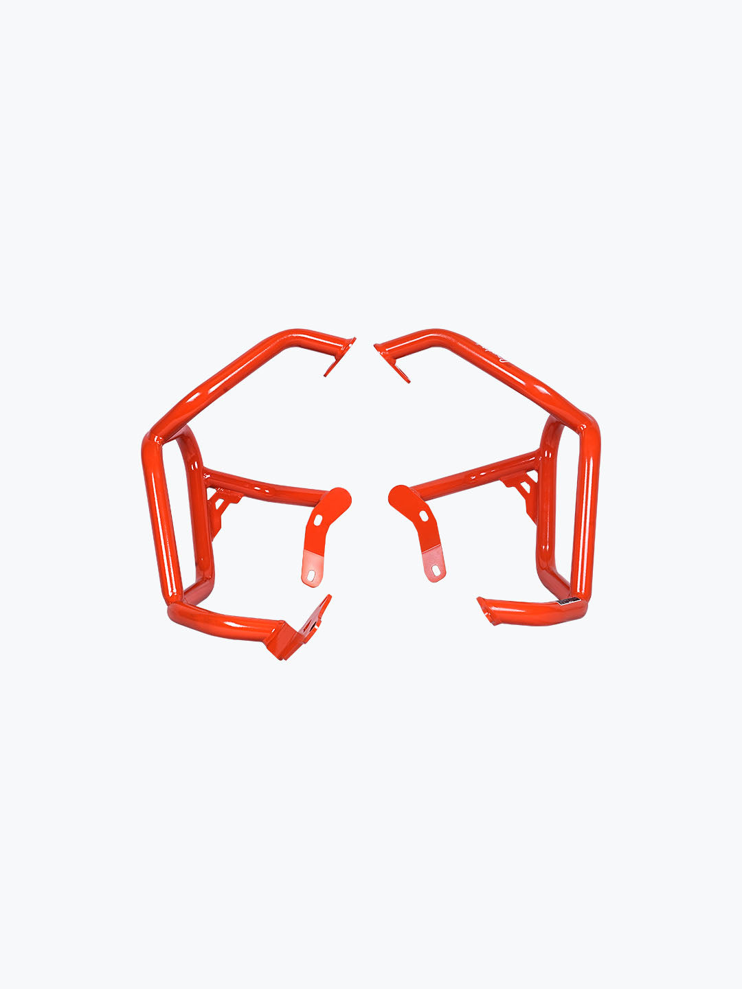 Legundary Custom KTM ADV 890 Bellator Lower Crash Guard Orange mild steel engine and chassis protection bar