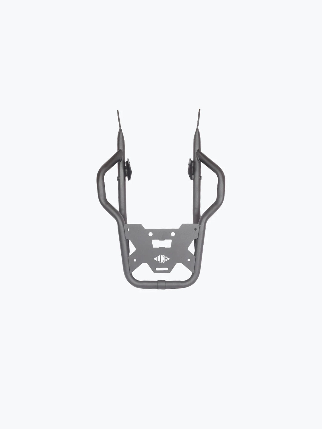 Legundary Custom Honda Hness Atlas Carrier 2.0 Black – heavy-duty mild steel rear luggage rack and touring carrier, designed for secure and durable load-carrying on the Honda Hness Atlas.