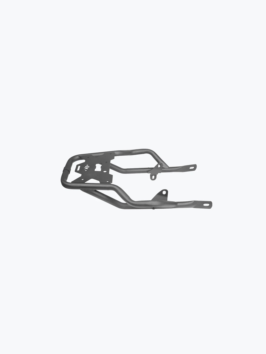 Legundary Custom Honda Hness Atlas Carrier 2.0 Black – heavy-duty mild steel rear luggage rack and touring carrier, designed for secure and durable load-carrying on the Honda Hness Atlas.