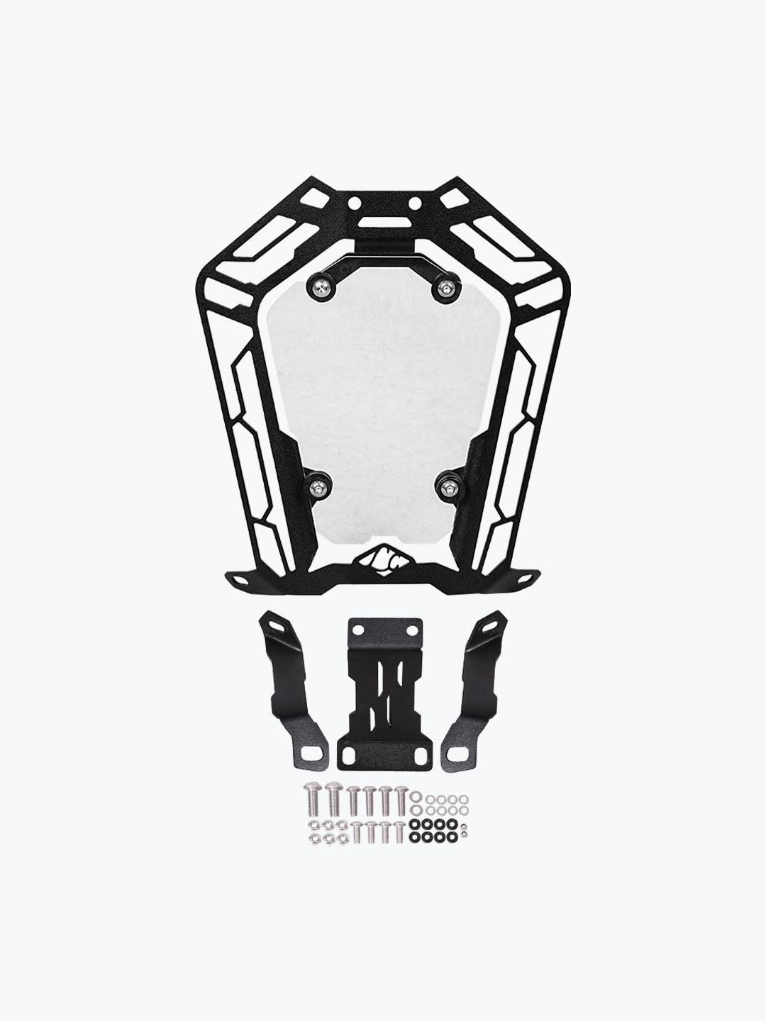 Legundary Custom KTM ADV 390 2025 Oculus Headlight Shield yellow white acrylic mild steel headlight protector guard