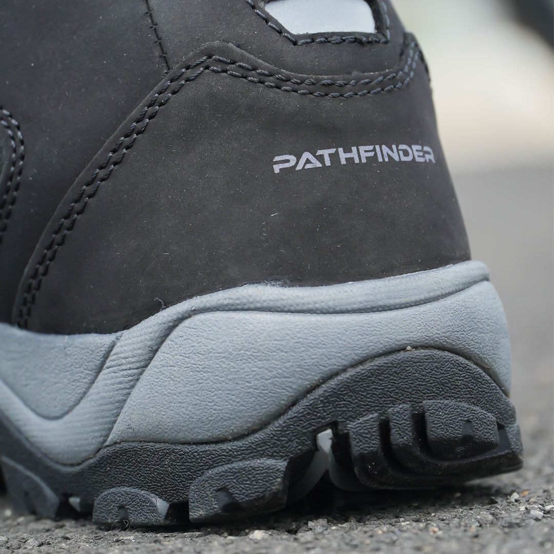 KORDA Pathfinder black motorcycle riding boots with SAS-TEC ankle protection