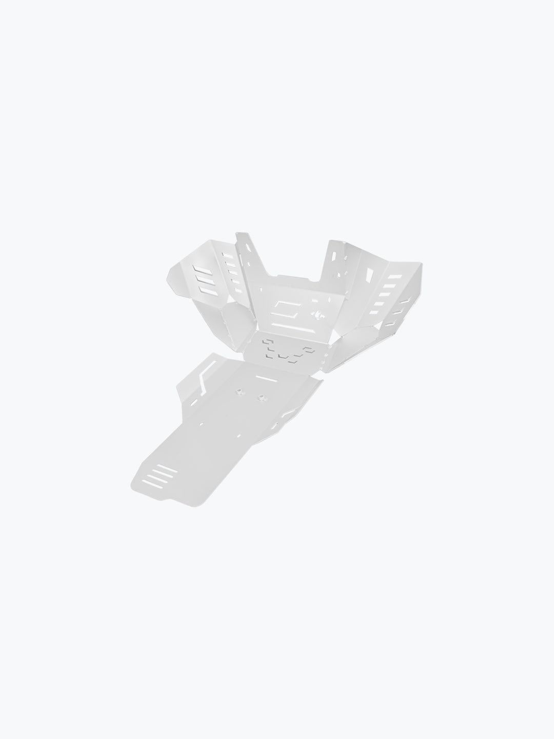 Legundary Custom KTM ADV 890 Vambrace Bash Plate Silver aluminium engine sump guard skid plate