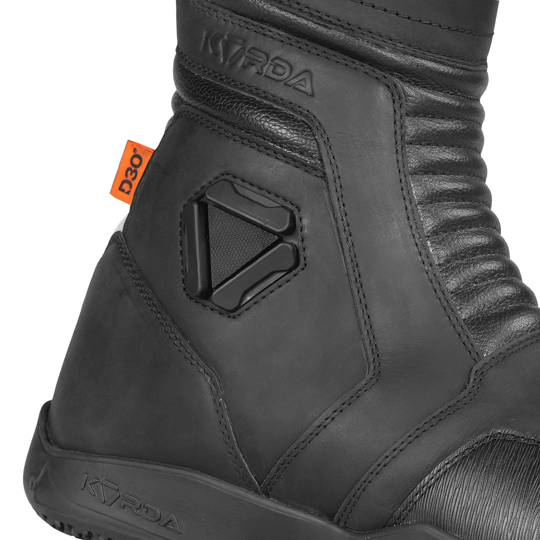 KORDA TourMaster High black D3O motorcycle riding boots