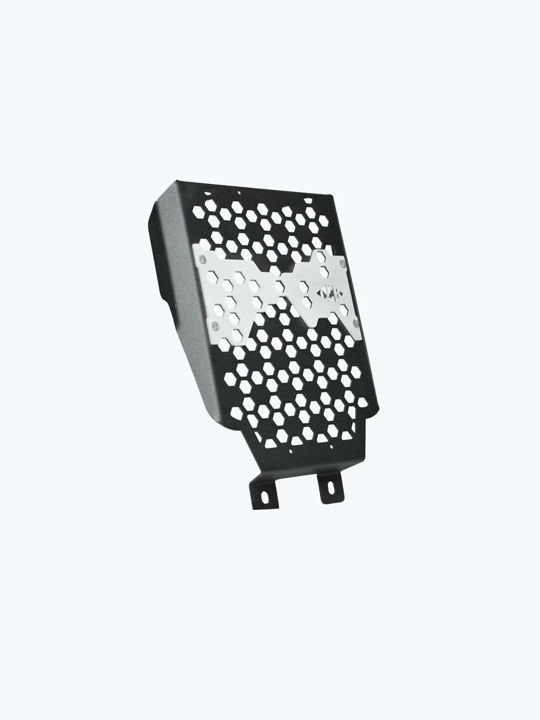 Legundary Custom Vector Radiator Grill for Royal Enfield Super Meteor 650 black mild steel aluminium front protection