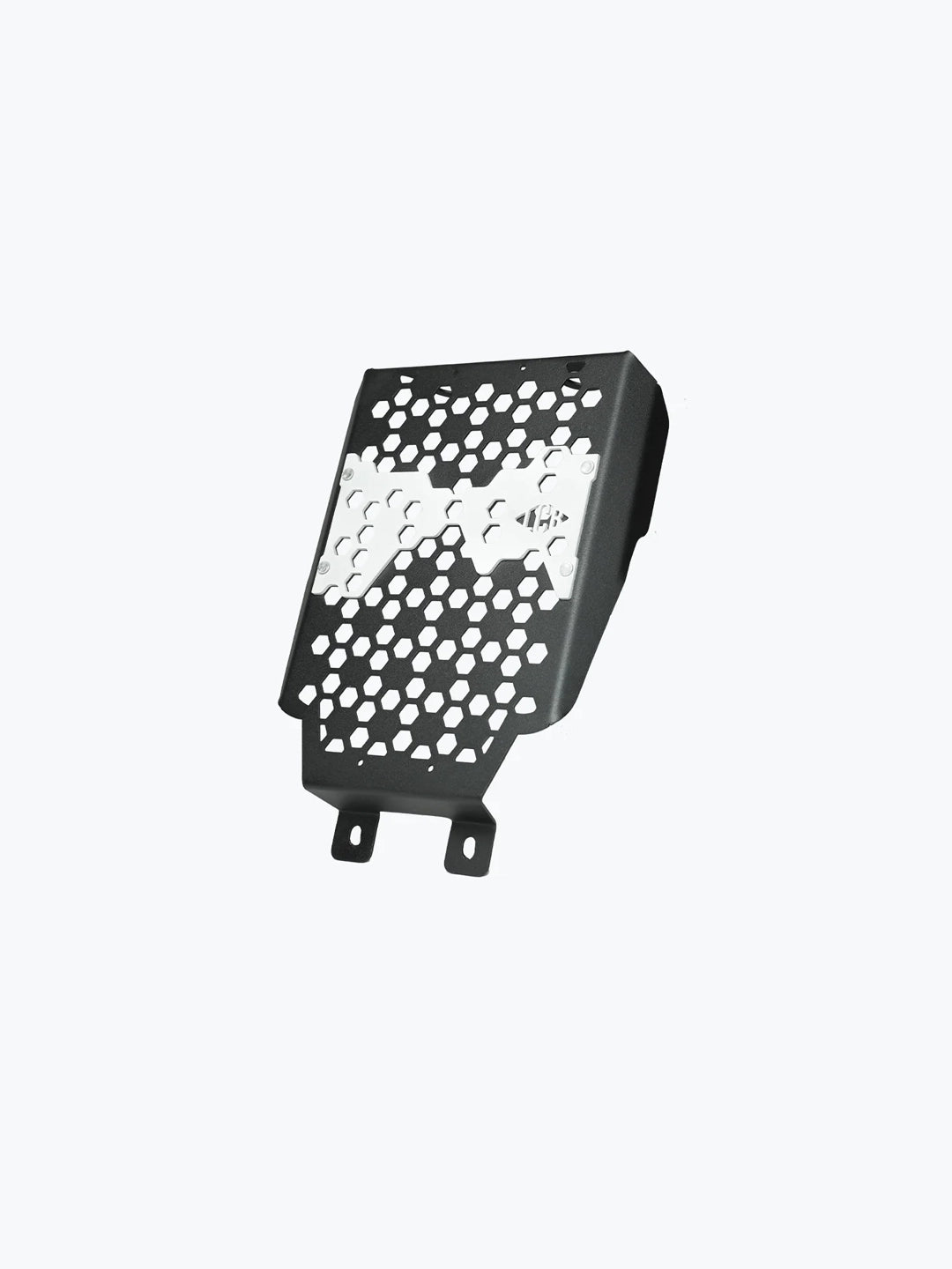 Legundary Custom Vector Radiator Grill for Royal Enfield Super Meteor 650 black mild steel aluminium front protection