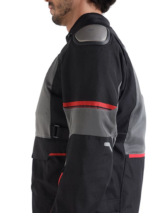 Royal Enfield Crossroader V2 Grey Neon Class A riding jacket