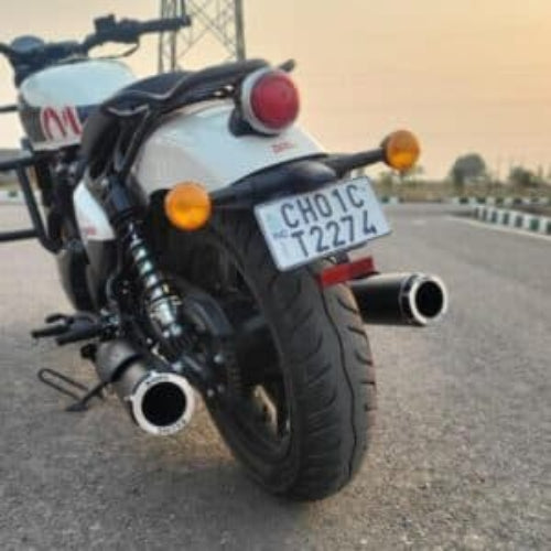 Rhino Racing SG-V2 stainless steel polished exhaust for Royal Enfield Shotgun 650
