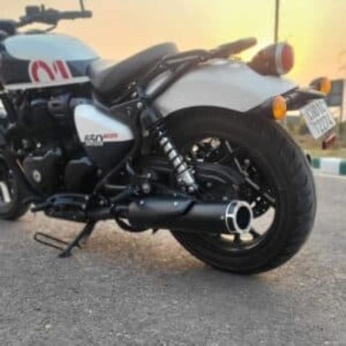 Rhino Racing SG-V2 stainless steel polished exhaust for Royal Enfield Shotgun 650