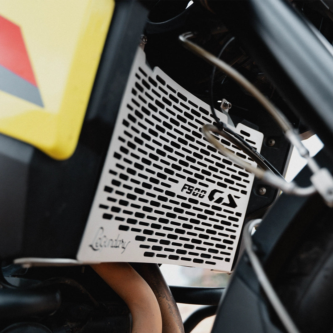 Legundary Custom BMW F900GS vector radiator grill aluminium silver radiator guard protector