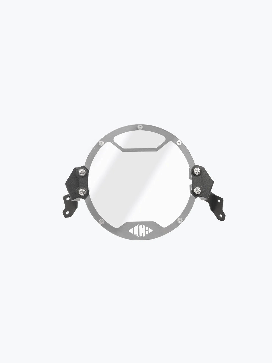 Legundary Custom Hness Oculus headlight shield black mild steel headlight guard protector Honda CB350