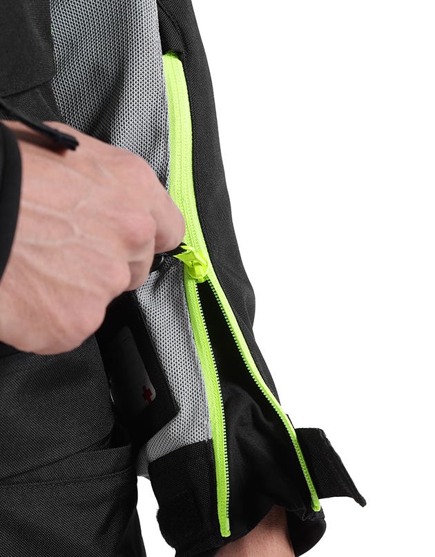 Royal Enfield Crossroader V2 Grey Neon Class A riding jacket