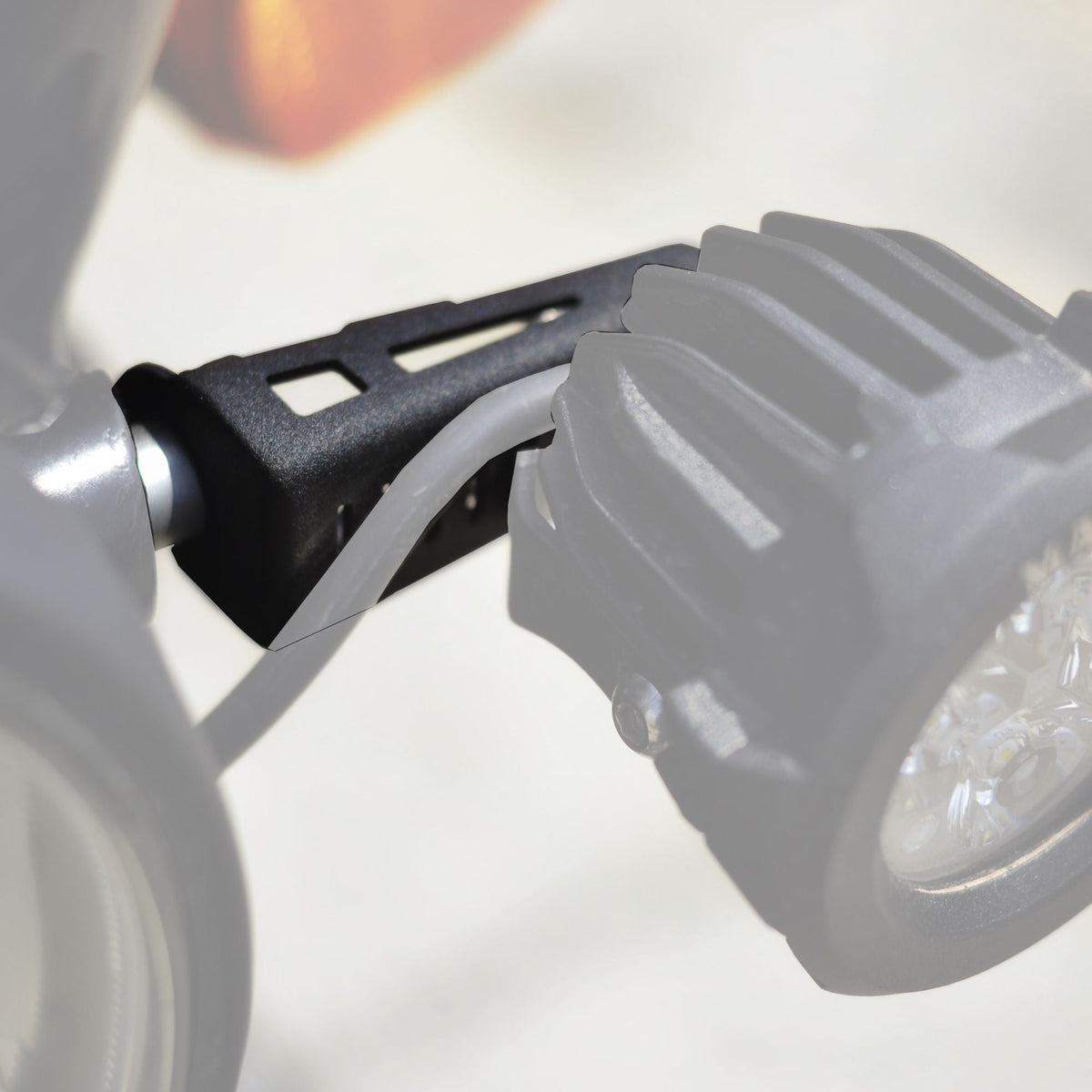 Auto Engina Fog Light Clamp/Mount V2.0 for Royal Enfield Himalayan 411 | Black Auxiliary Light Bracket