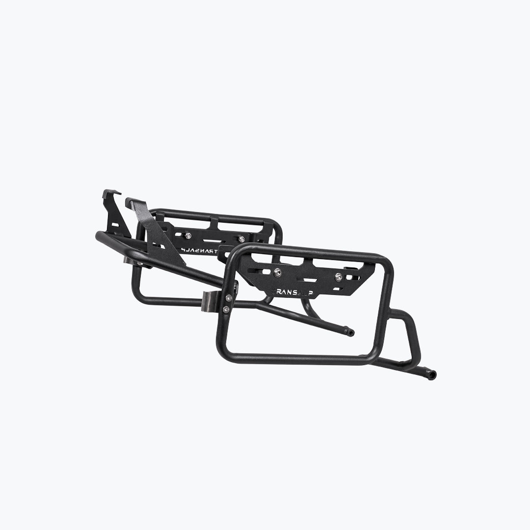 Legundary Custom Honda Transalp 750 Fort Knox Saddle Stay Black Side Box Mount Mild Steel
