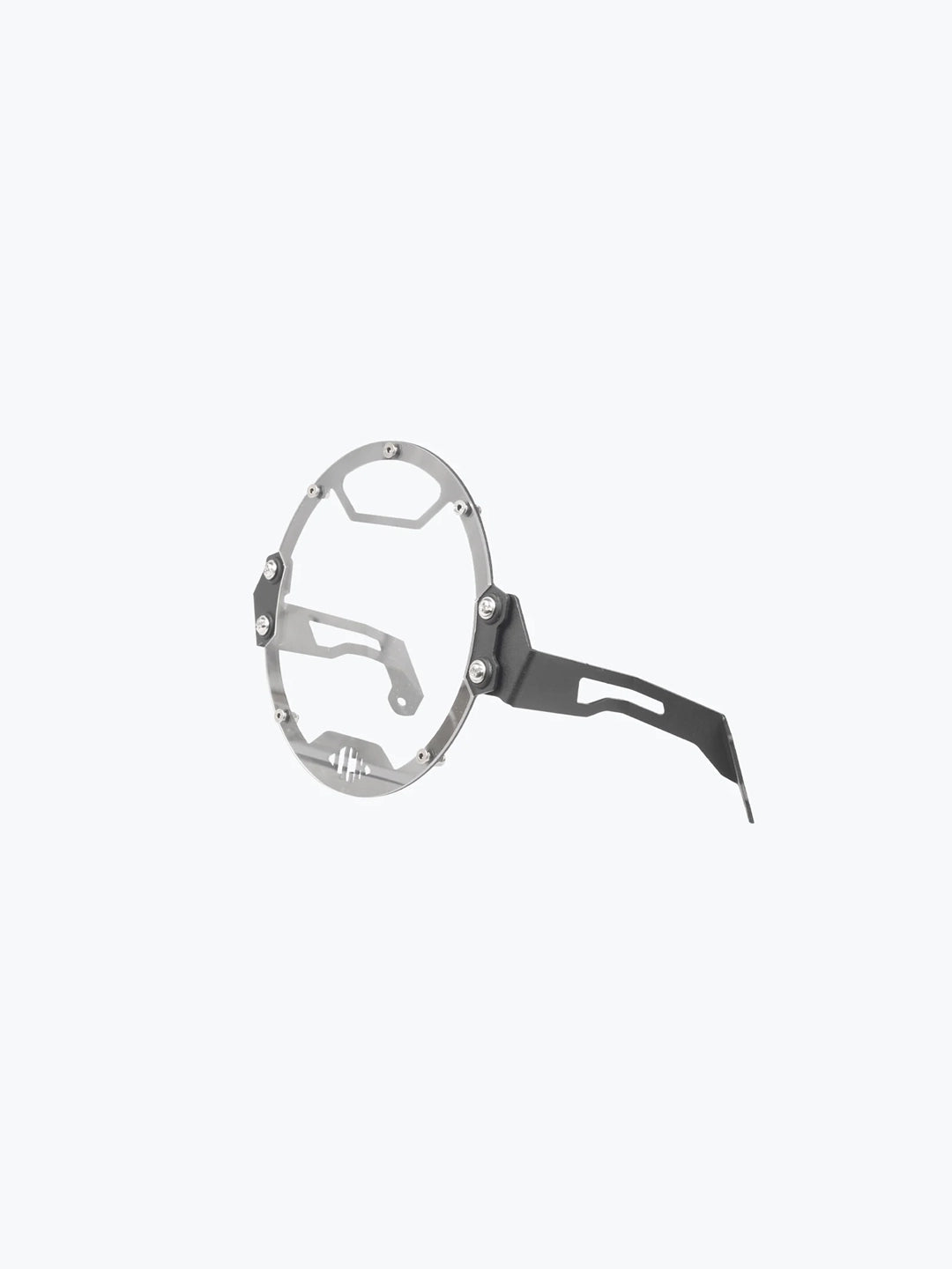 Legundary Custom Hness Oculus headlight shield black mild steel headlight guard protector Honda CB350