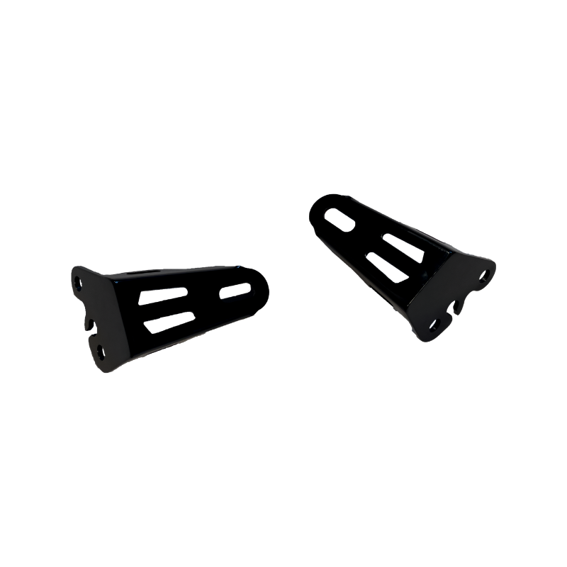 Auto Engina Fog Light Clamp Mount for Royal Enfield Hunter 350 3mm Mild Steel Gloss Black