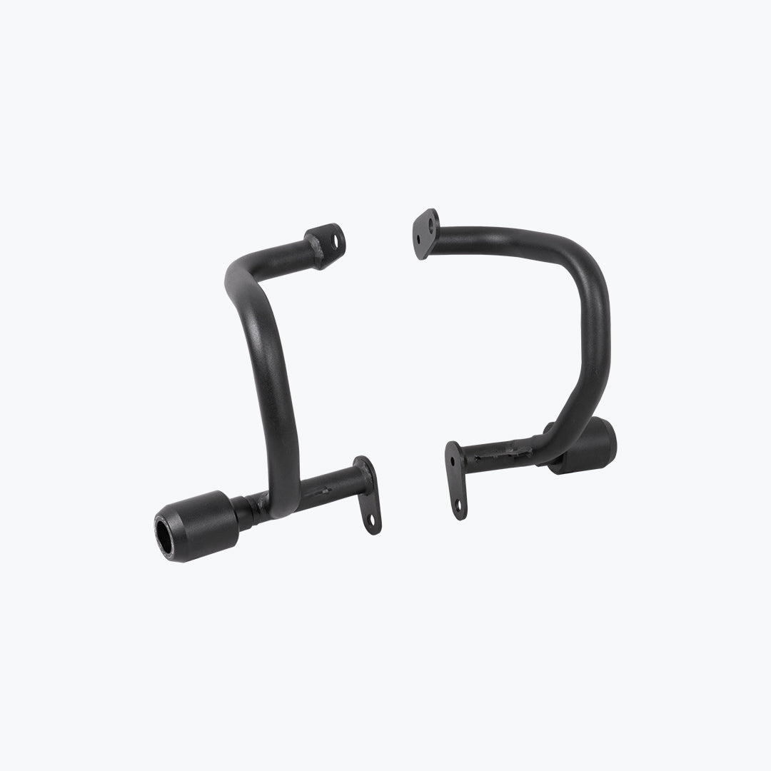 Legundary Custom Hector crash guard for Triumph Scrambler 400 X black mild steel engine guard