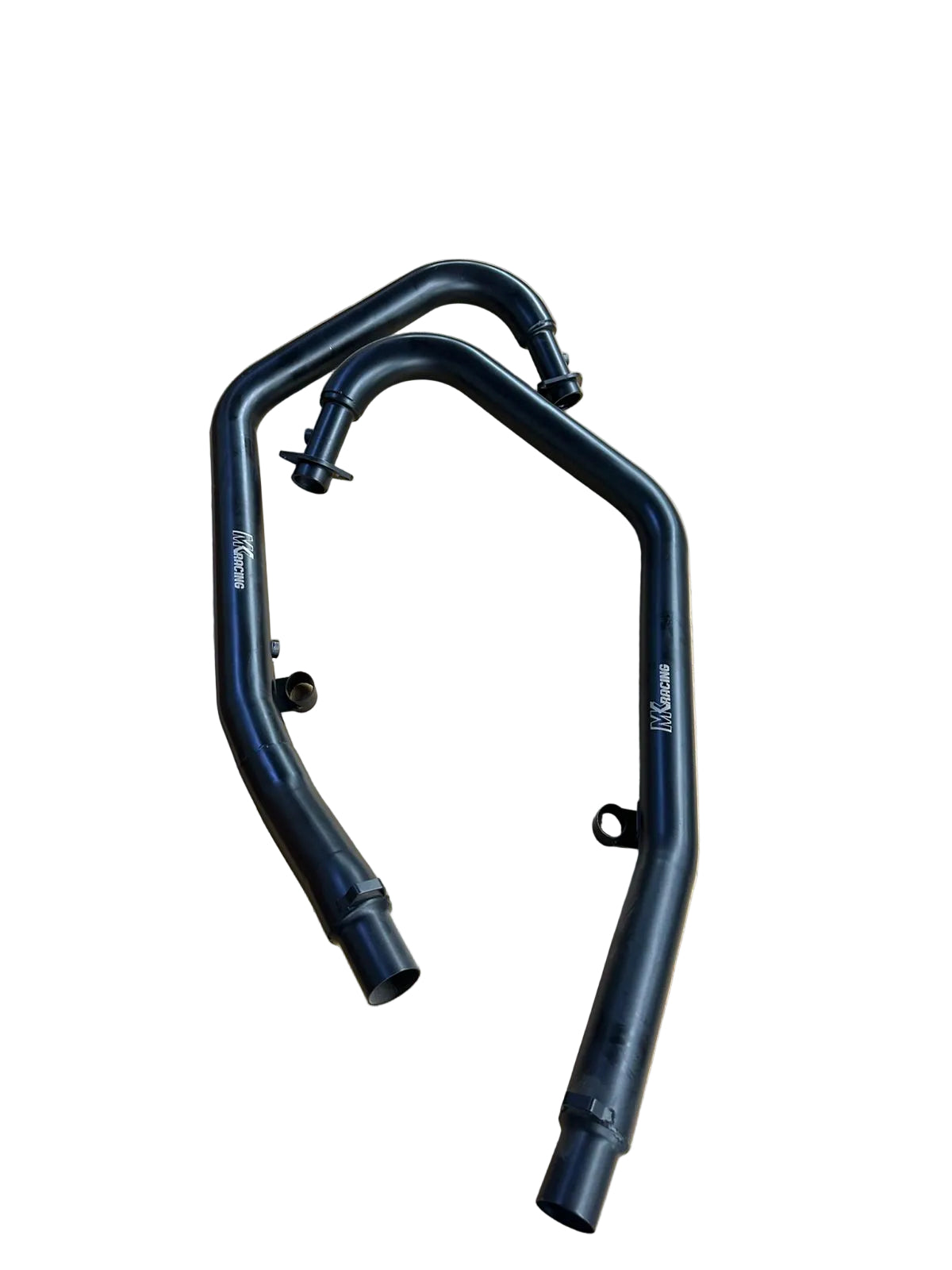 MK Racing matte black titanium exhaust header pipes for Royal Enfield Continental GT 650