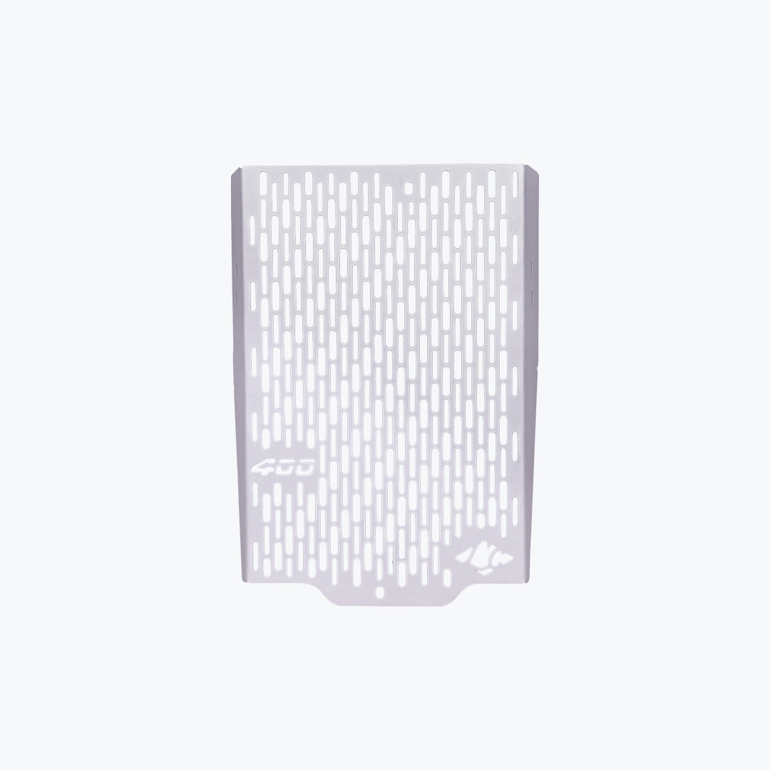 Legundary Custom Vector radiator grill for Triumph Scrambler 400 X silver aluminium guard