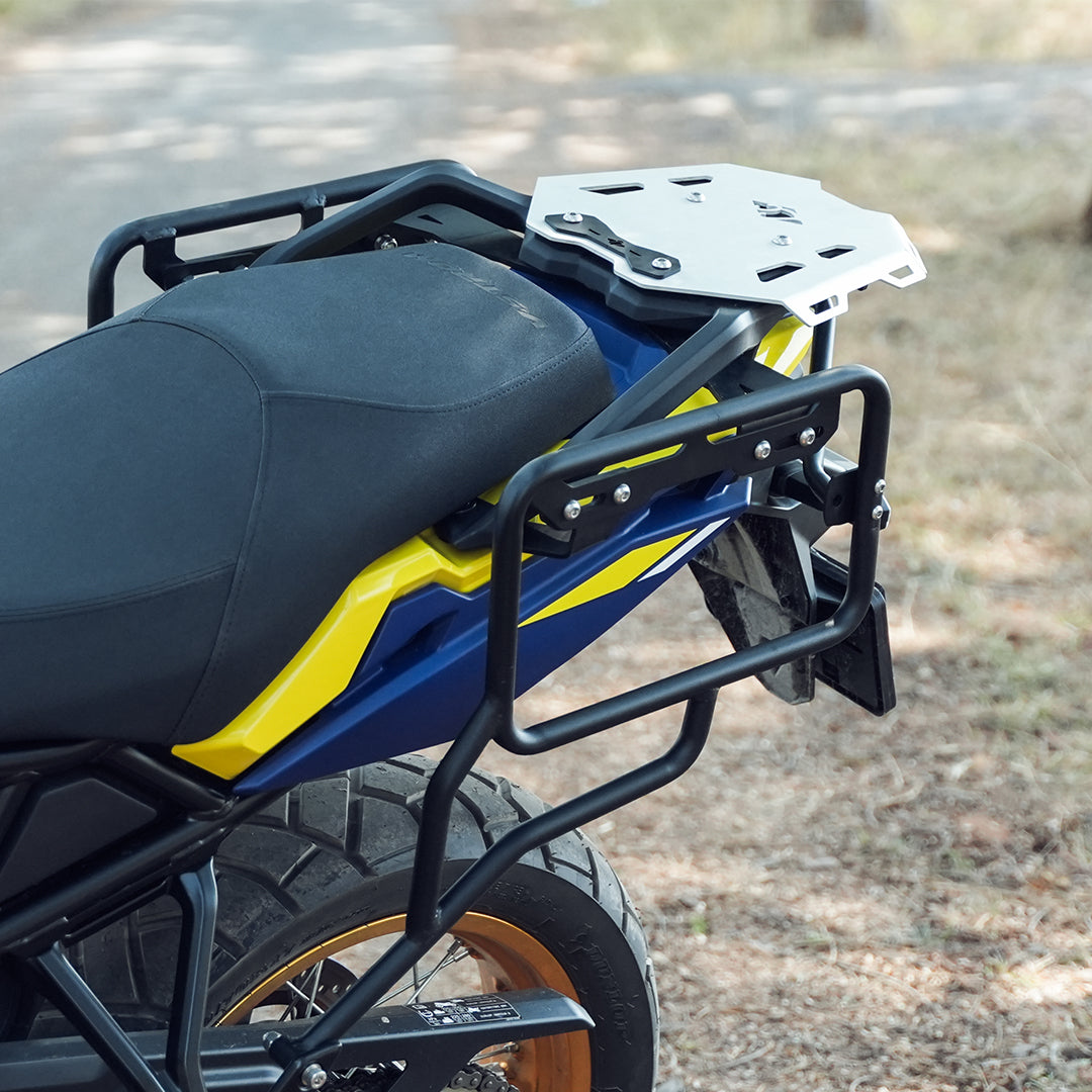 Legundary Custom Fort Knox Saddle Stay for Suzuki V-Strom 800DE Black Mild Steel Luggage Support Frame