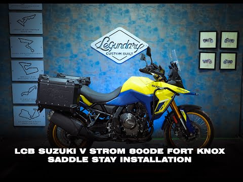 Legundary Custom Fort Knox Saddle Stay for Suzuki V-Strom 800DE Black Mild Steel Luggage Support Frame