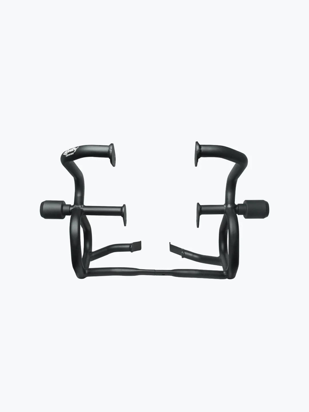 Legundary Custom Thanos crash guard with slider for Triumph Speed 400 black mild steel engine guard