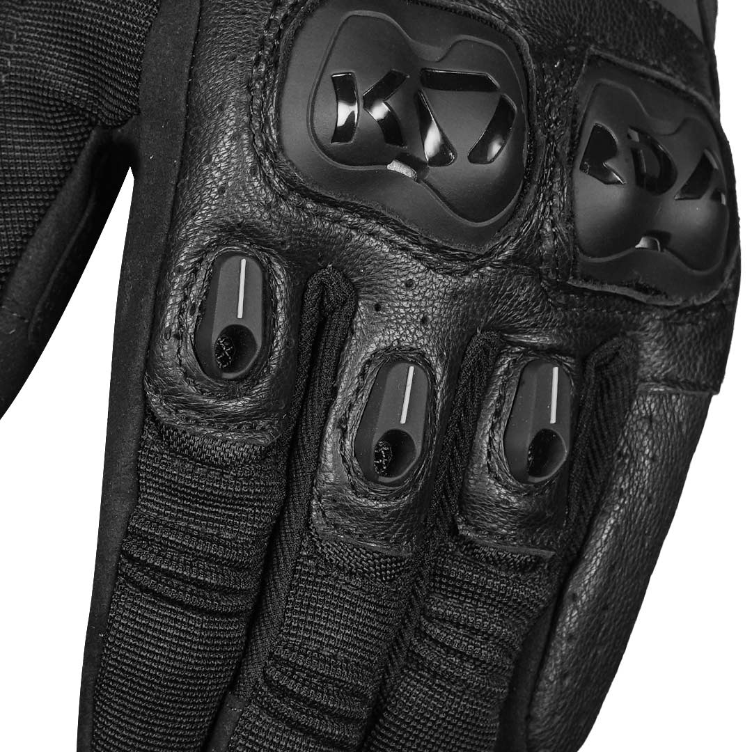 KORDA Hybrid Motorcycle Riding Gloves with D3O Protection, Hard Knuckle Guards & TouchTip Technology